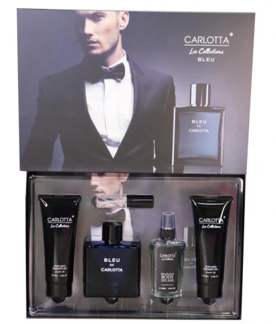 CARLOTTA KIT PERFUME MASCULINO BLUE CHANEL 5PCS 832740 World Shop