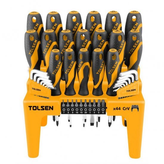 TOLSEN JUEGO DE DESTORNILLADORES  44PCS  20184  World Shop