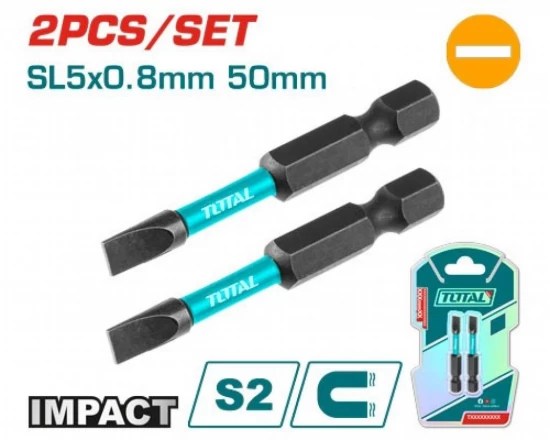 TOTAL  BITS DE DESTORNILLADOR DE IMPACTO SL5 50MM  TACIM71SL550 World Shop