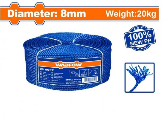 WADFOW CUERDA PP  8MM X 740MT 20KG    WRZ2308       World Shop