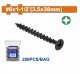 WADFOW  TORNILLO PARA YESO 1/2  200PCS   WXS1914   World Shop