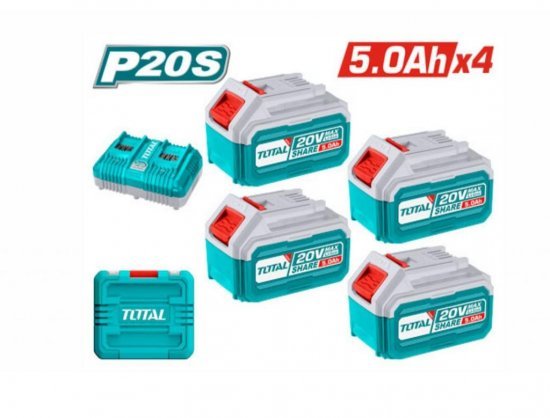 TOTAL KIT DE BATERIA +CARGADOR 20V  TFBCLI20245  World Shop