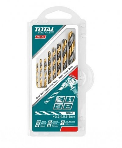 TOTAL JUEGO DE MECHAS PARA METAL 8PCS  TACSD0801 World Shop