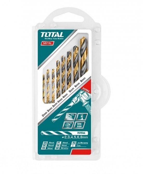 TOTAL JUEGO DE MECHAS PARA METAL 8PCS  TACSD0801 World Shop