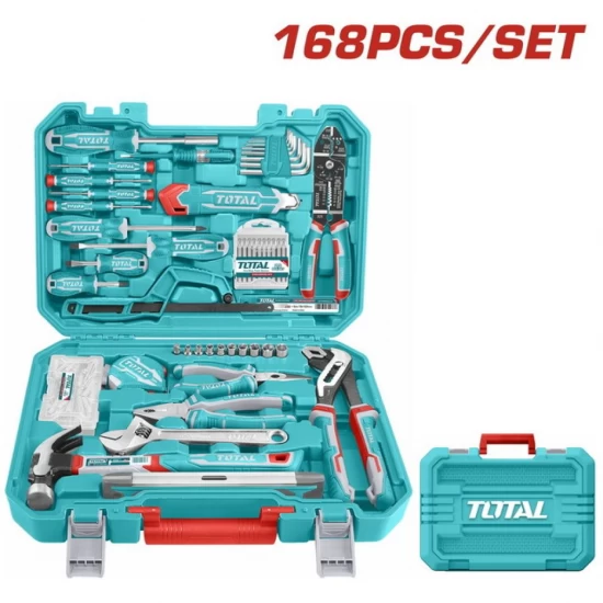 TOTAL  KIT DE HERRAMIENTAS MANUALES THKTHP21686 168PCS World Shop