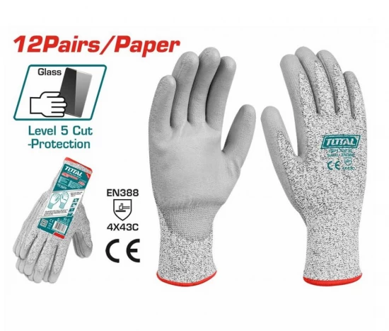 TOTAL GUANTES RESISTENTE AL CORTE  TSP1702-XL World Shop