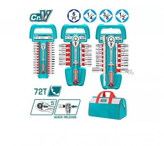 TOTAL KIT LLAVE TRINQUETE 57PCS TOS23092  World Shop