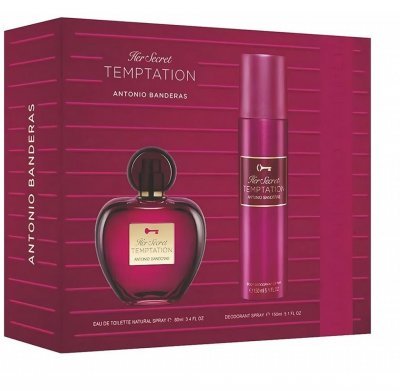 ANTONIO BANDERAS KIT PERFUME FEMENINO  HER SECRET TEMPTATION   World Shop