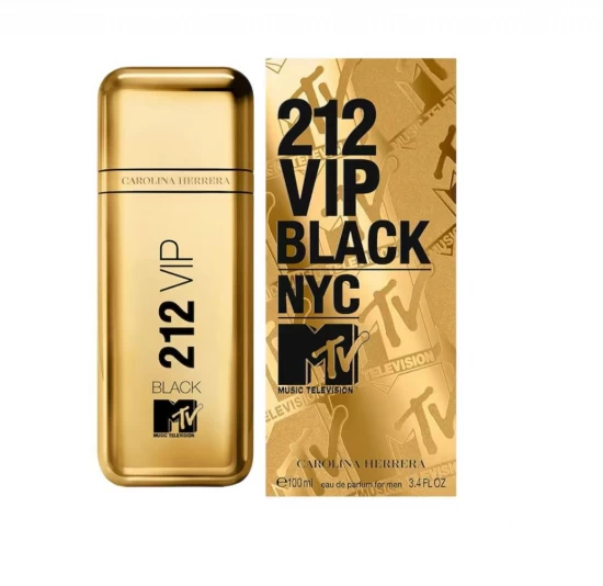 CAROLINA HERRERA PERFUME 212 VIP BLACK NYC MTV MASCULINO EDP 100ML World Shop