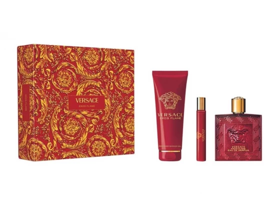 VERSACE  KIT EROS FLAME MASCULINO  EDP 100ML      World Shop