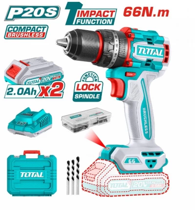 TOTAL TALADRO DE IMPACTO 20V TIDLI20668 World Shop