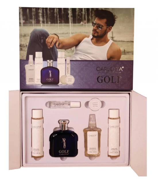  CARLOTTA KIT PERFUME MASCULINO GOLF BLUE 6PCS    839370 World Shop