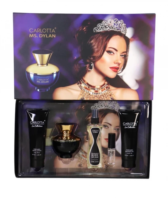 CARLOTTA KIT PERFUME FEMENINO MS.DYLAN 5PCS 836750 World Shop