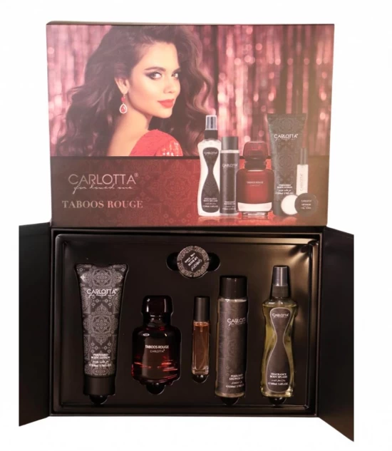 CARLOTTA KIT PERFUME  FEMENINO  TABOOS ROUGE 6PCS   839630 World Shop