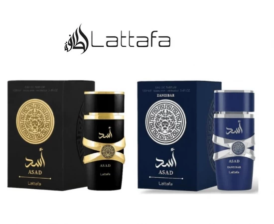 LATTAFA KIT PERFUME MASCULINO ASAD & ASAD ZANZIBAR 100ML World Shop